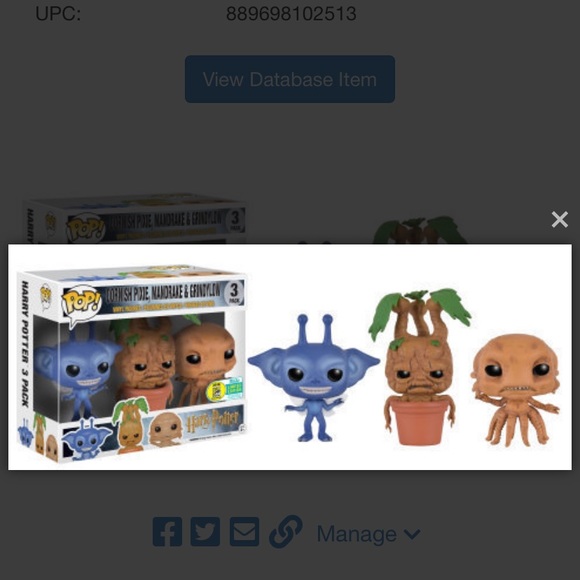 Funko Pop Cornish Pixie, Mandrake, and Grindylow Harry Potter Figures - Picture 2 of 16